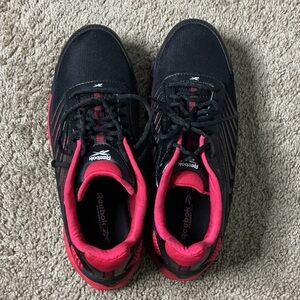 Reebok Black and Pink Running Sneakers
